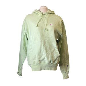 Champion Reverse Weave Loose Fit Hoodie Sweatshirt Sz Medium Bright Green Unisex